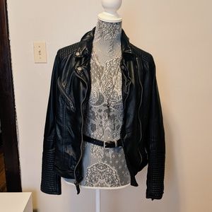 A&F faux leather jacket